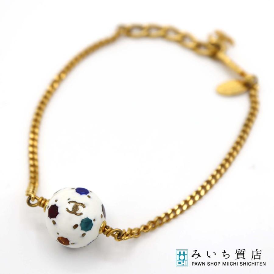 質屋 CHANEL シャネル ブレスレット サッカー マルチストーン ココ
