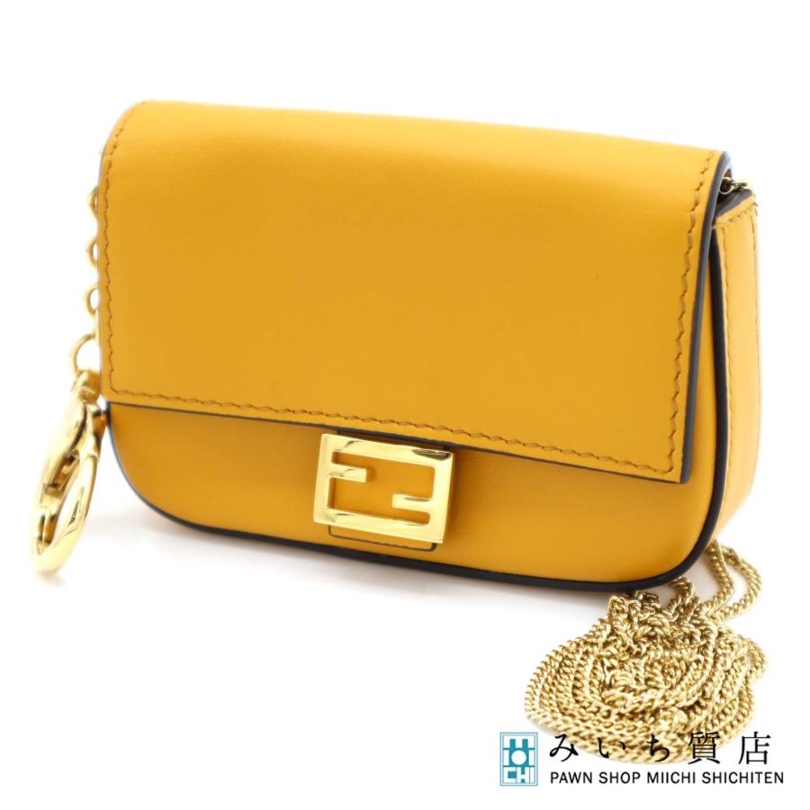FENDI バケット　チェーンバッグ 質屋 FENDI フェンディ ナノ バゲット チェーンショルダーポーチ ミニ
