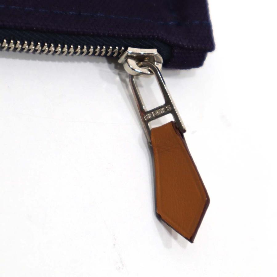 質屋 美品 ポーチ HERMES エルメス ヨッティングPM 紫 パープル