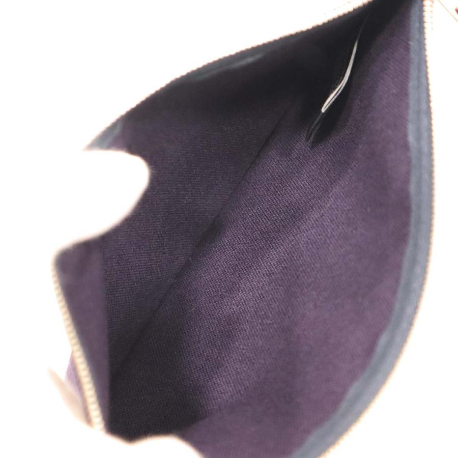 質屋 美品 ポーチ HERMES エルメス ヨッティングPM 紫 パープル