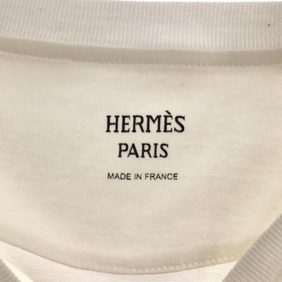 質屋 エルメス HERMES Tシャツ 38 サイズ 3E4620DL ホワイト 白 綿