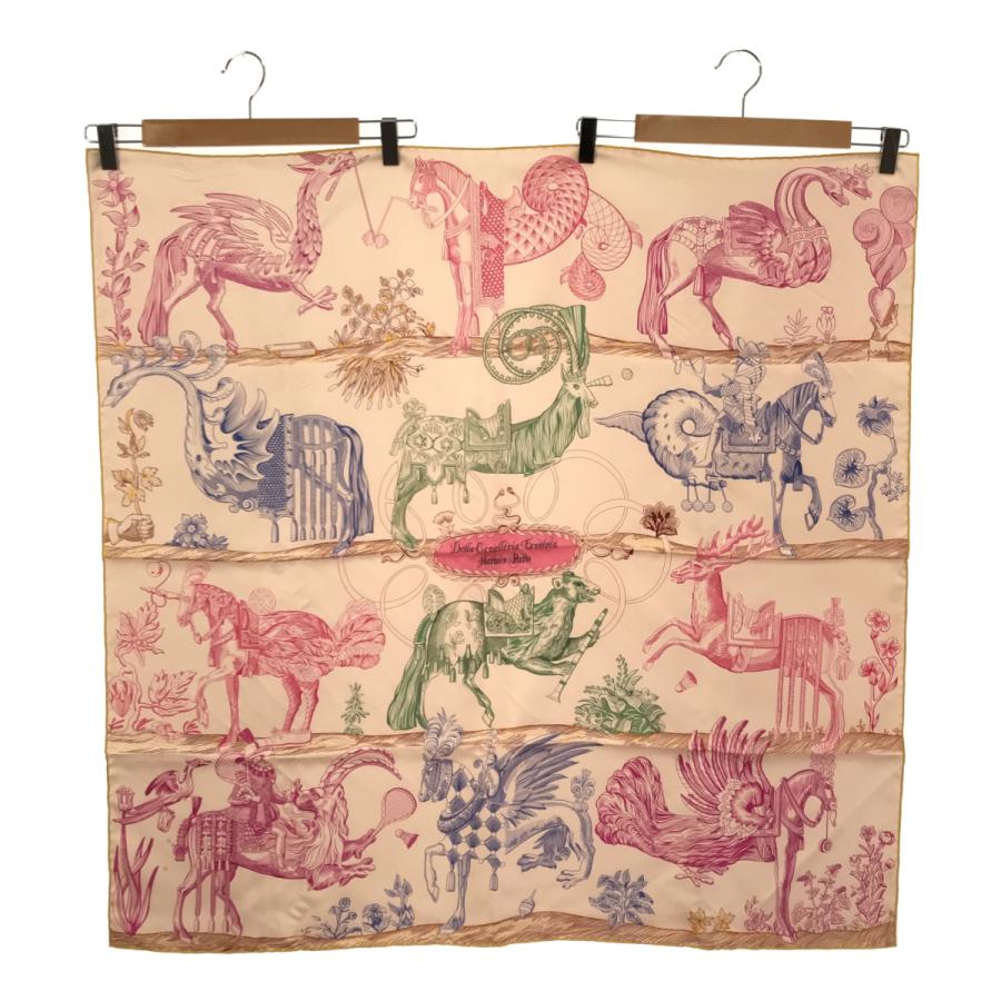 質屋 エルメス HERMES スカーフ カレ90 ダブルフェイス Della