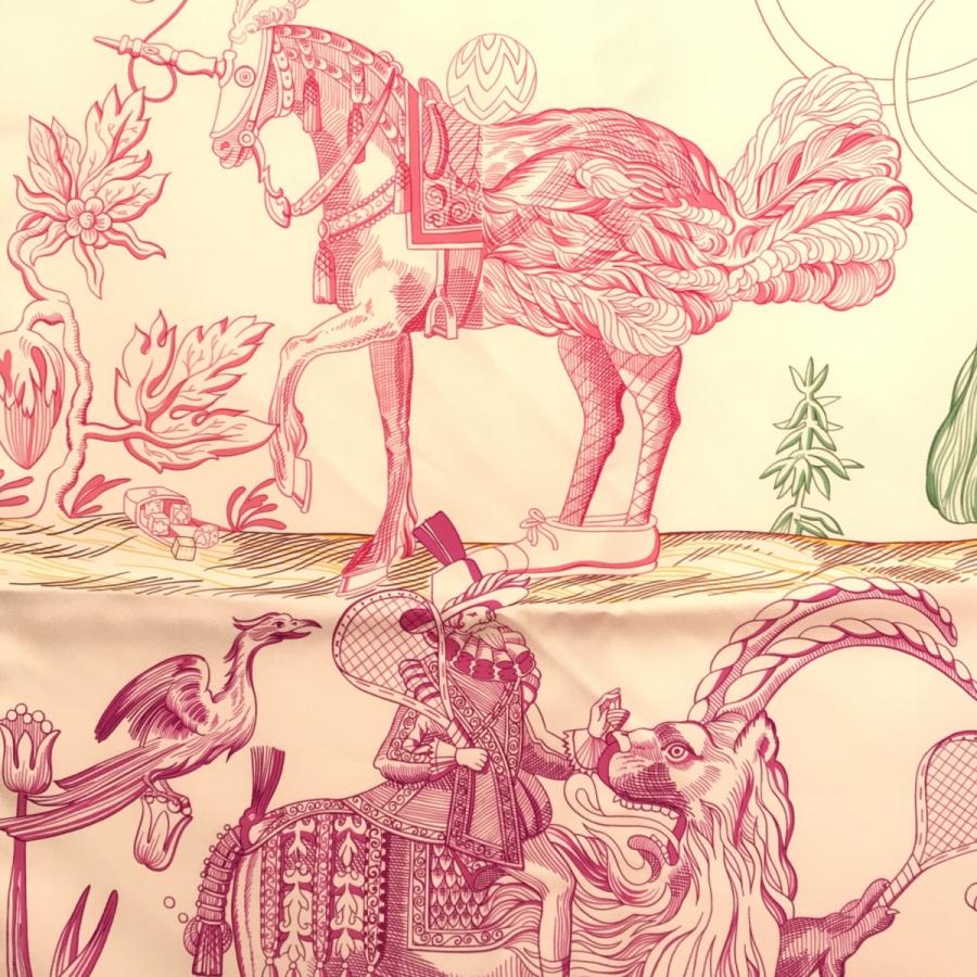 質屋 エルメス HERMES スカーフ カレ90 ダブルフェイス Della