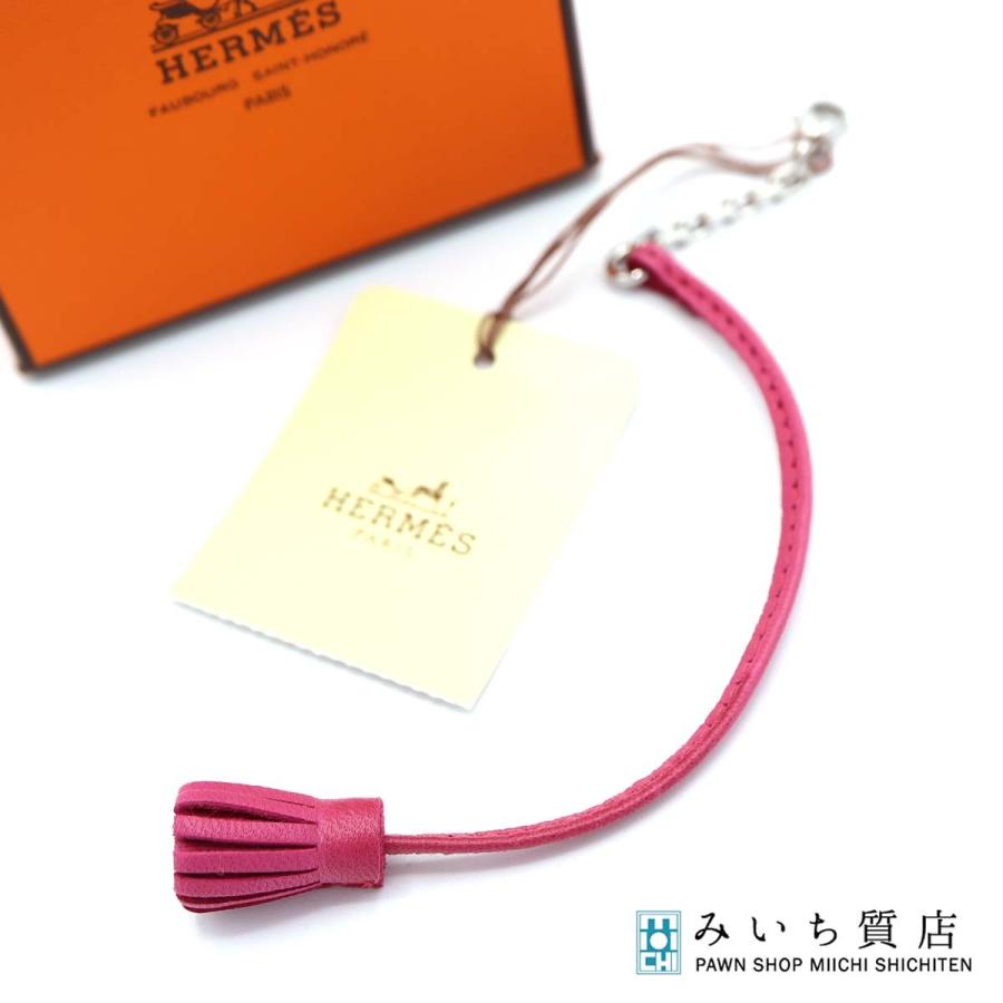 質屋 未使用 HERMES エルメス カルメンチータ プチポンポン チャーム  