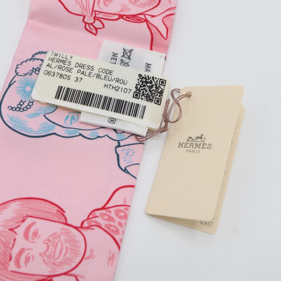 質屋 未使用 タグ付き HERMES エルメス ツイリー DRESS CODE ドレス