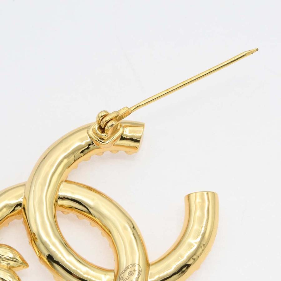 質屋 CHANEL シャネル ブローチ ココマーク B22K ラインストーン