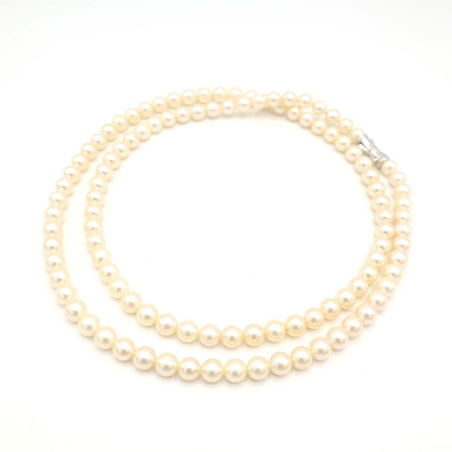 質屋 TASAKI タサキ あこや真珠 ロング パール ネックレス 7.5-8.0mm 