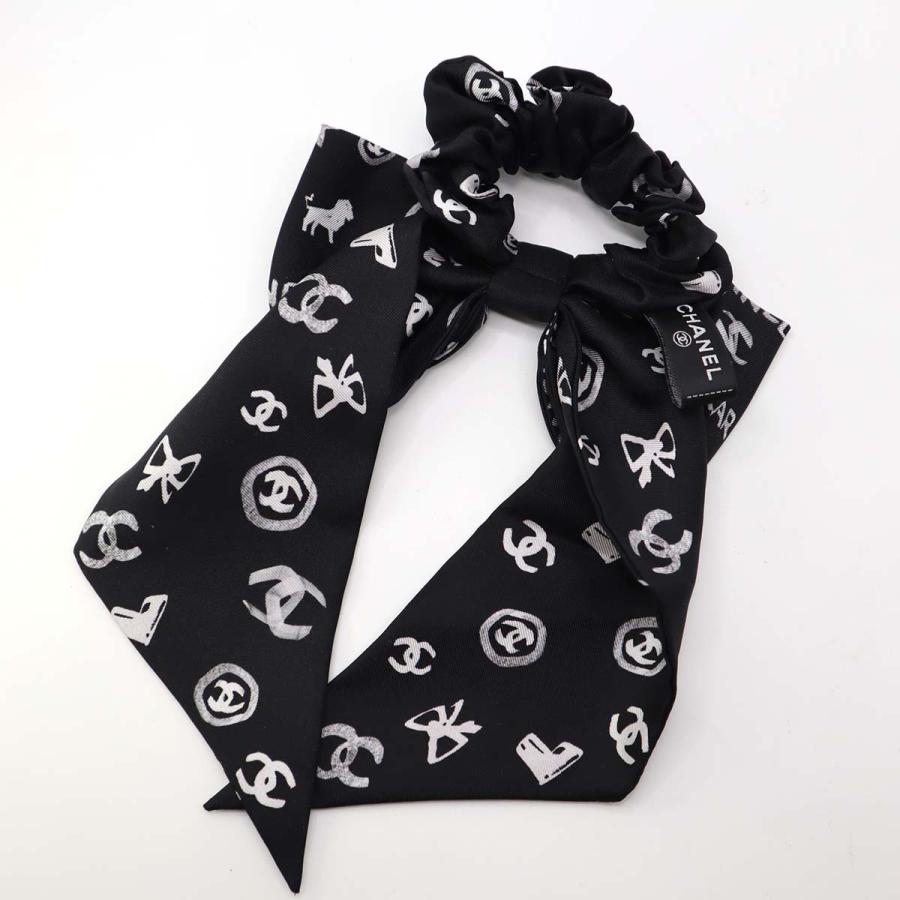 質屋 シャネル ヘア シュシュ ゴム アクセサリー CHANEL リボン