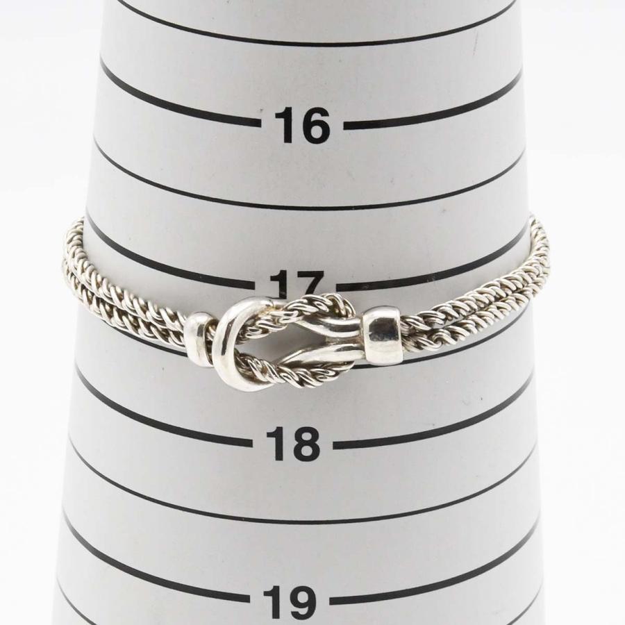 質屋 TIFFANY&Co. ティファニー ダブルロープ ブレスレット ブレス シルバー 925 約18.7g 腕回り約17.5cm アクセサリー ko227 みいち質店_2