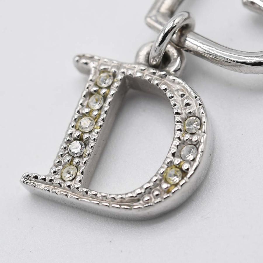 質屋 Christian Dior ディオール フック ピアス ハート ラインストーン