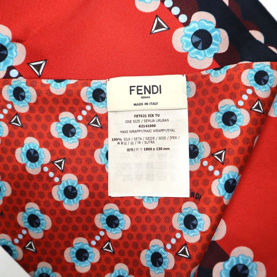 質屋 フェンディ FENDI マキシ ラッピー FXT021 シルク 黒 質屋 フェンディ FENDI マキシ ラッピー FXT021 シルク 黒