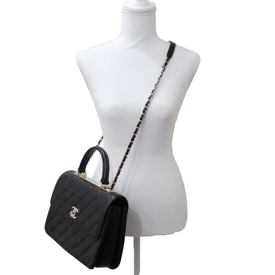 質屋 CHANEL シャネル トレンディCC ラムスキン 2WAY ハンドバッグ