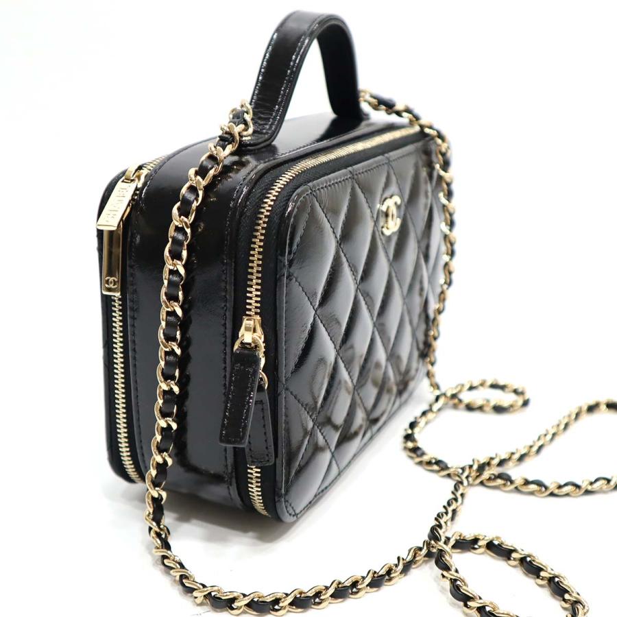 質屋 シャネル CHANEL ヴァニティバッグ シャイニー ラムスキン