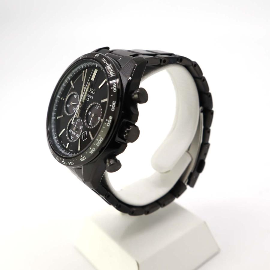 質屋 腕時計 セイコー SEIKO SBPY169 ソーラー クロノグラフ ブラック