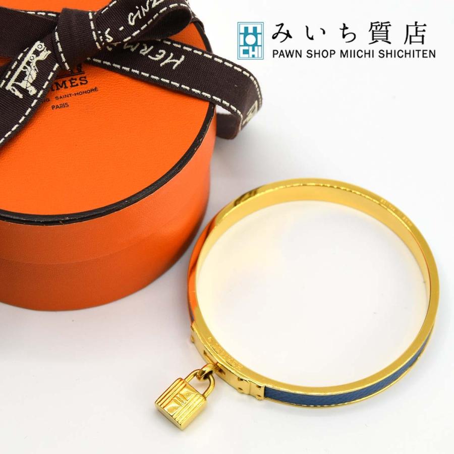 質屋 エルメス ケリー バングル クシュベル 推定 レザー Hロゴ カデナ 