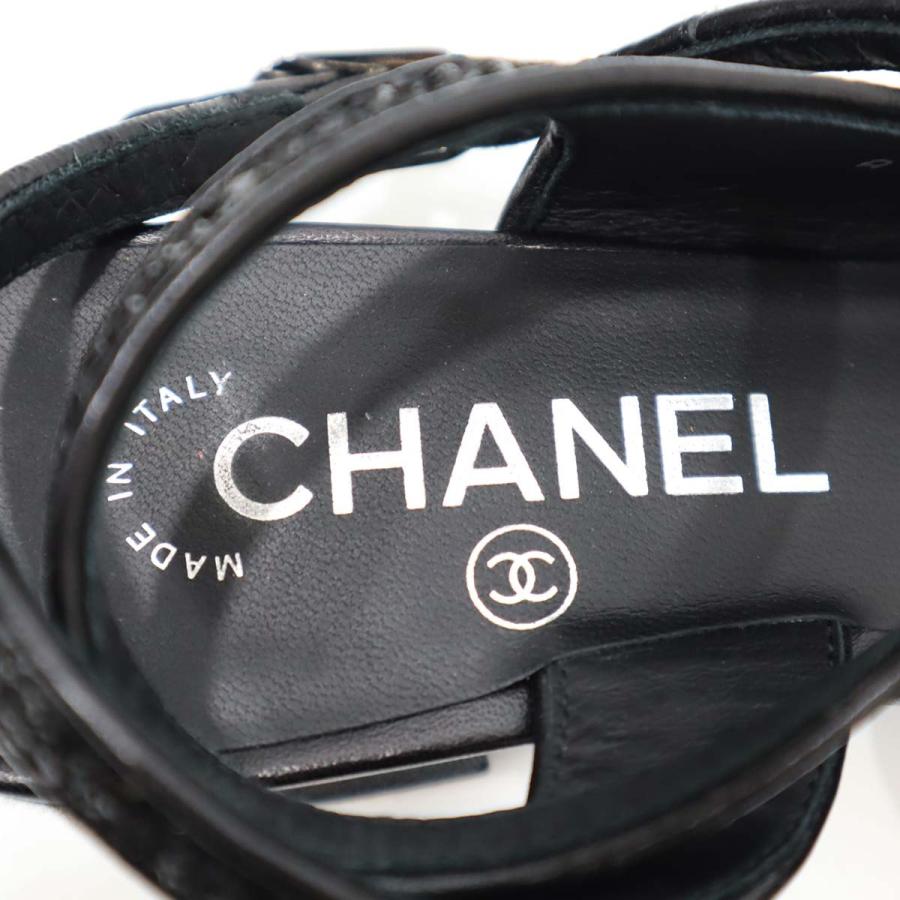質屋 シャネル CHANEL パンプス ココマーク ブラック 36C サイズ 23.0