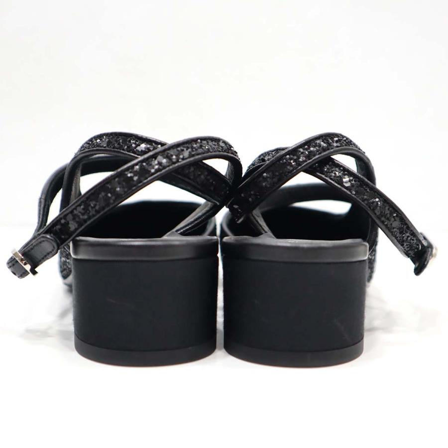 質屋 シャネル CHANEL パンプス ココマーク ブラック 36C サイズ