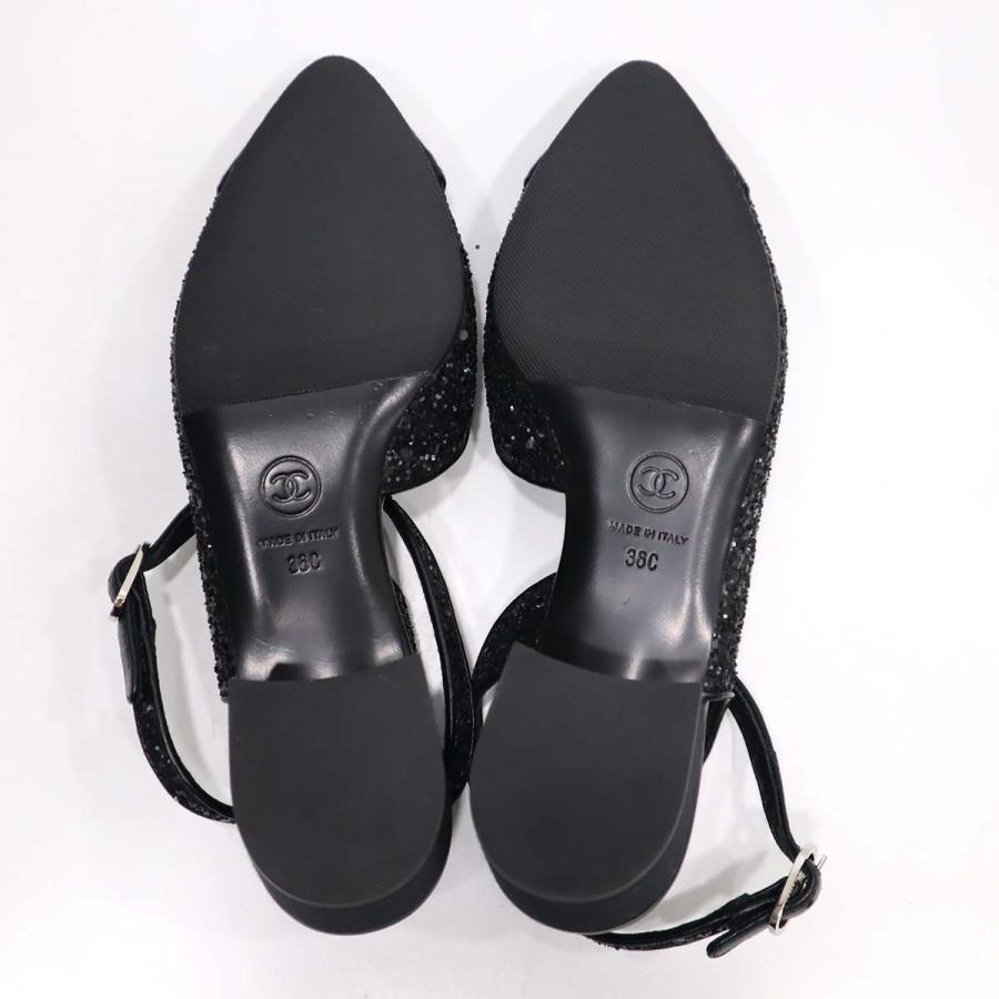 質屋 シャネル CHANEL パンプス ココマーク ブラック 36C サイズ