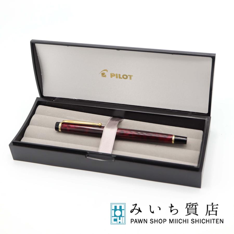 パイロット PILOT Elite 万年筆 ペン先14K-585刻印 全格子柄 質屋 未使用 PILOT パイロット 万年筆 ペン先14k-585刻印 FG-IMK-BRF