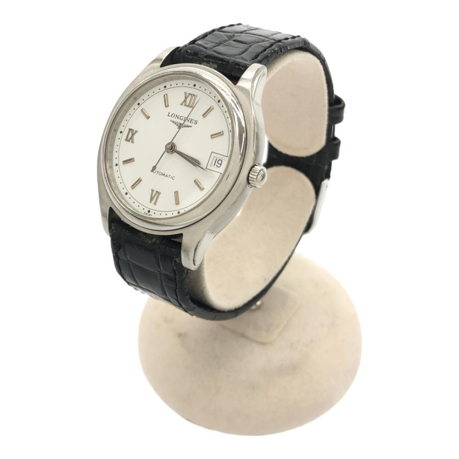 質屋 腕時計 稼働 LONGINES ロンジン L5.660.4 自動巻き 白色文字盤 