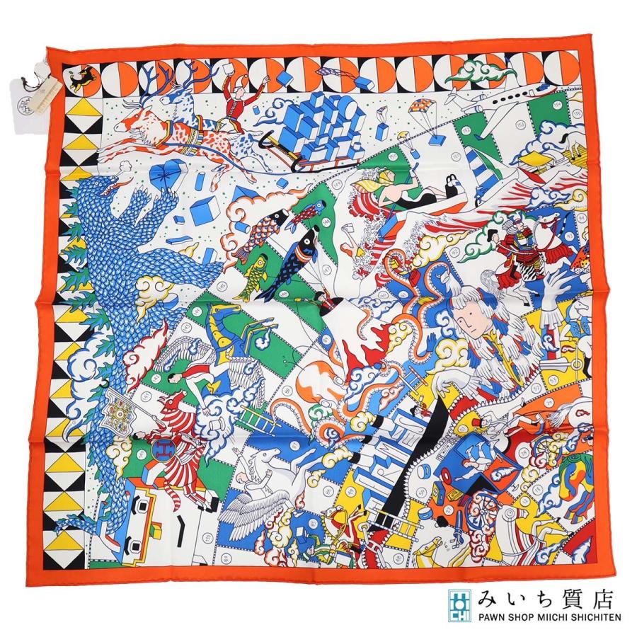 質屋 未使用 HERMES エルメス カレ70 エルメスの叙事詩 デタイユ L