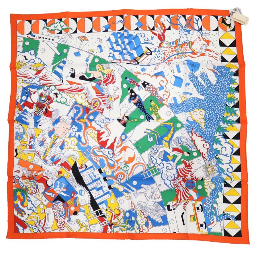 質屋 未使用 HERMES エルメス カレ70 エルメスの叙事詩 デタイユ L