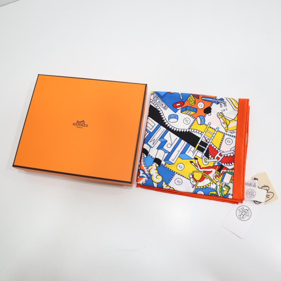 質屋 未使用 HERMES エルメス カレ70 エルメスの叙事詩 デタイユ L