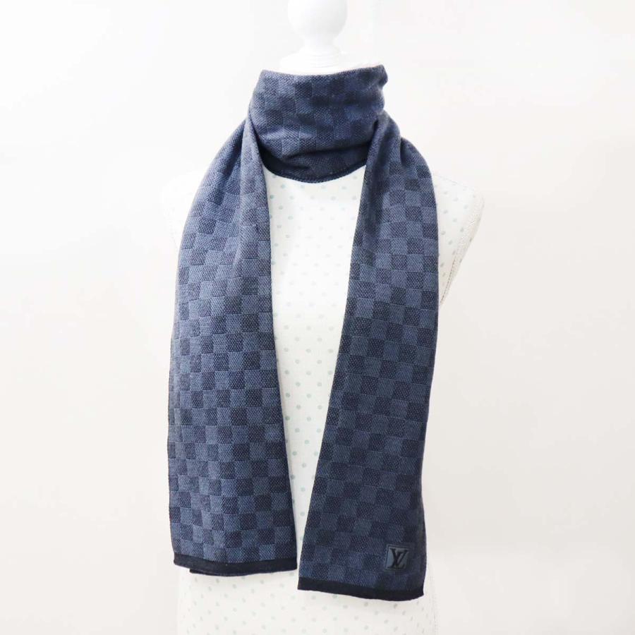 質屋 LV マフラー エシャルプ プティ ダミエ コバルト ネイビー M70030 22k552-1 みいち質店_2