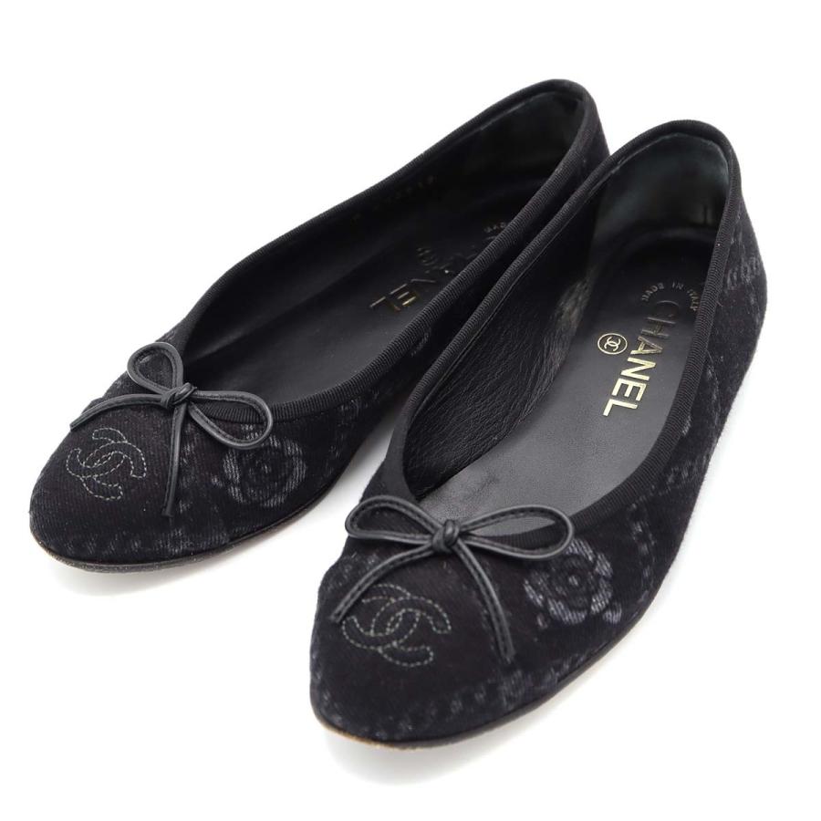 質屋 CHANEL シャネル G02819 バレエシューズ パンプス フラット