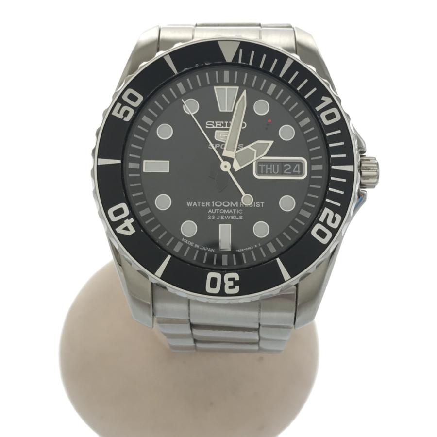 SEIKO セイコー 5スポーツ ダイバーズ 7S36-03C0 稼働品 SEIKO/セイコー】 5スポーツ 7S36-03C0 裏スケ 腕時計 ステンレス