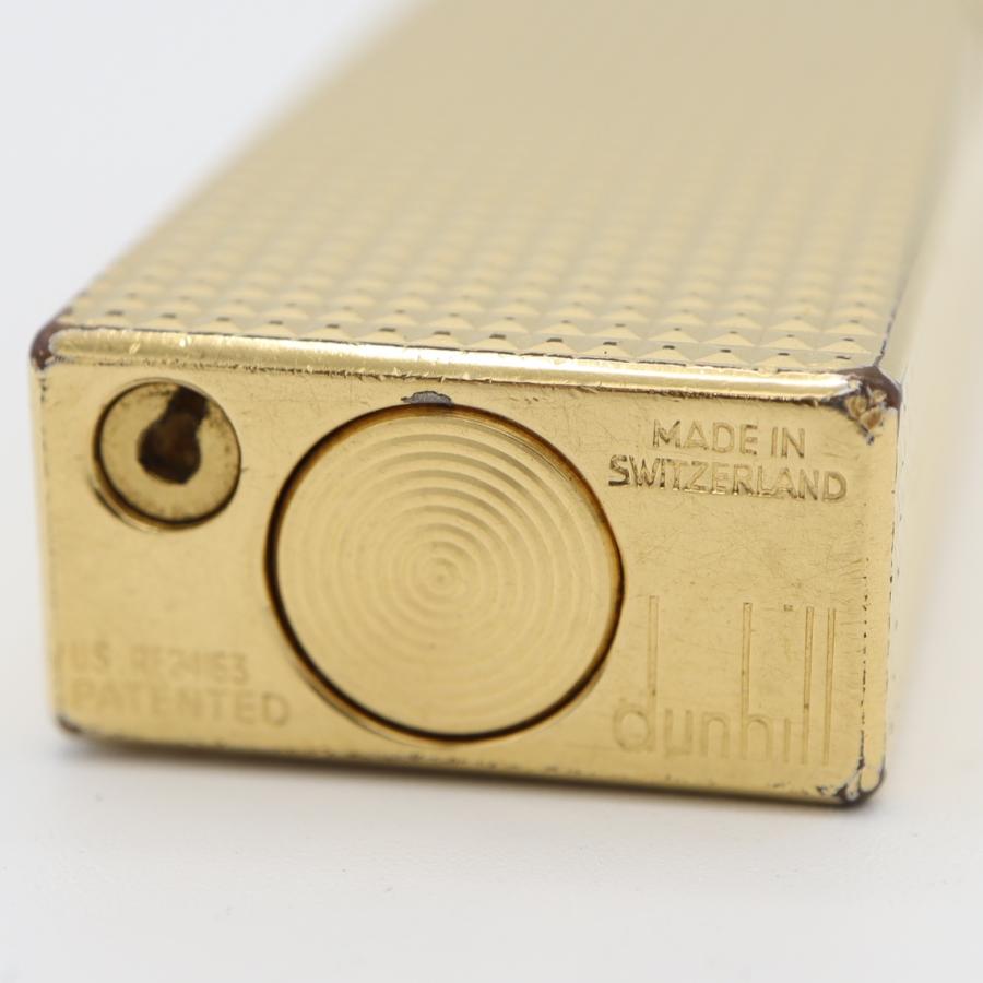 質屋 dunhill ダンヒル ガスライター スクエア型 ゴールドカラー 喫煙