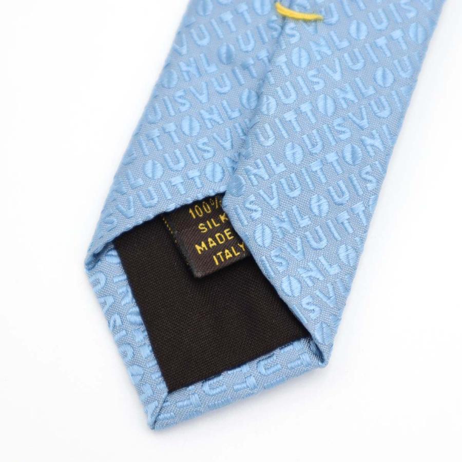LOUIS VUITTON ルイヴィトン ネクタイ LV ロゴ シルク 総柄 質屋 LOUIS VUITTON ルイヴィトン LV ネクタイ 総柄 文字 シルク