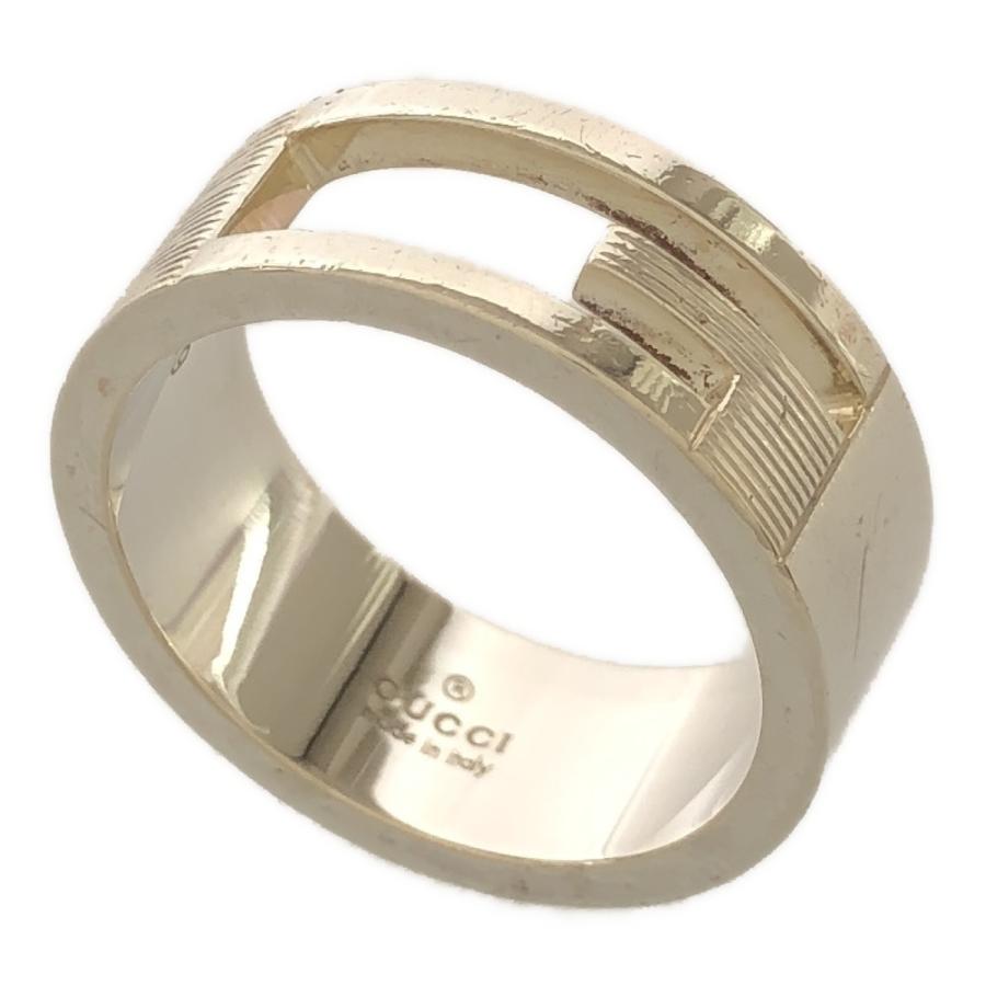 質屋 グッチ GUCCI シルバー 925 ブランデッド リング カット