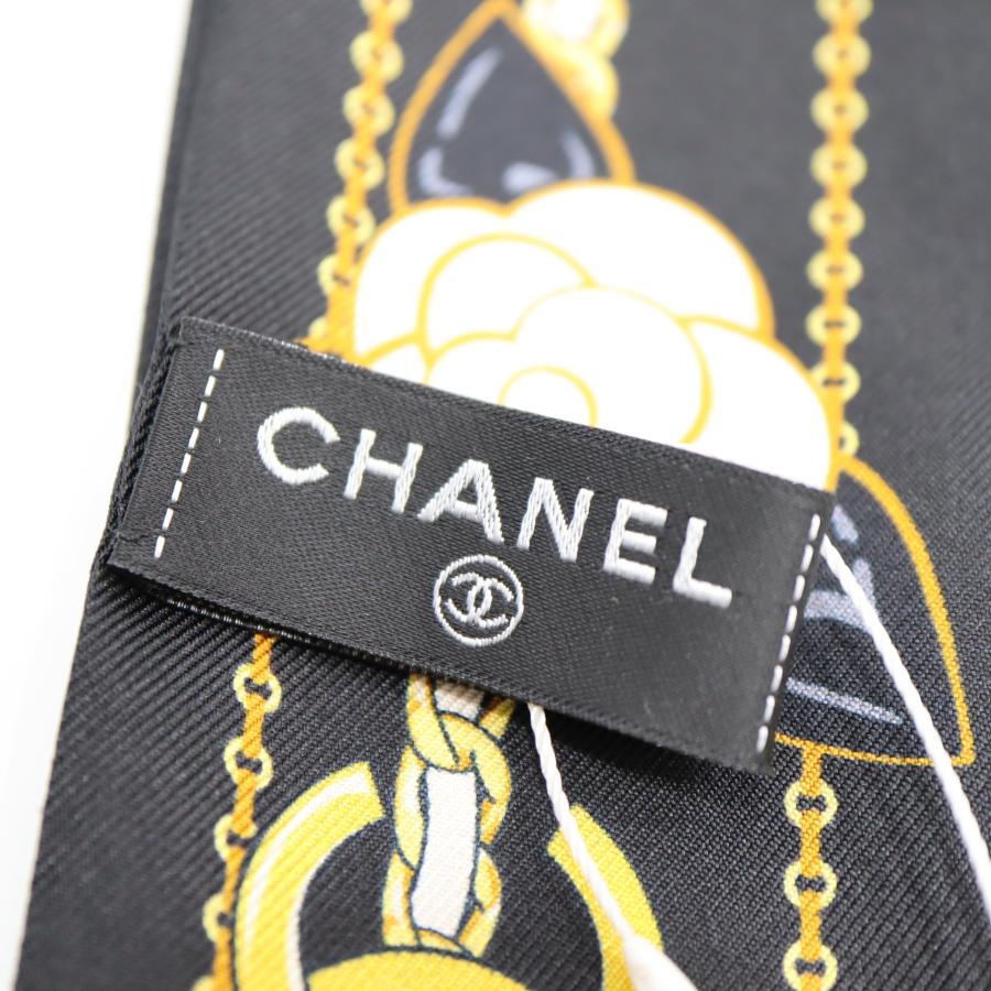 質屋 CHANEL シャネル ツイリー ヘアバンド AA8232 カメリア チェーン