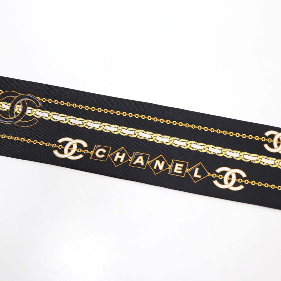 質屋 CHANEL シャネル ツイリー ヘアバンド AA8232 カメリア チェーン