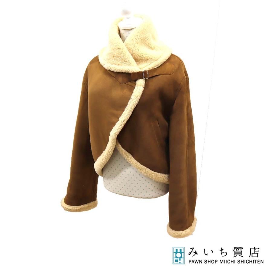 質屋 ジャケット コート HERMES エルメス ムートン ショートジャケット