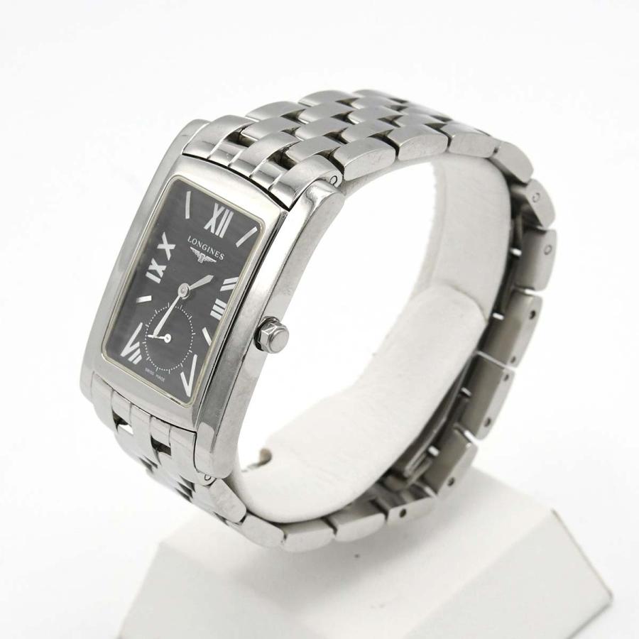 【極美品】ロンジン L5.655.4 ドルチェヴィータ スモセコ　新品電池　黒 LONGINES 電池交換済 ロンジン ドルチェヴィータ スモール