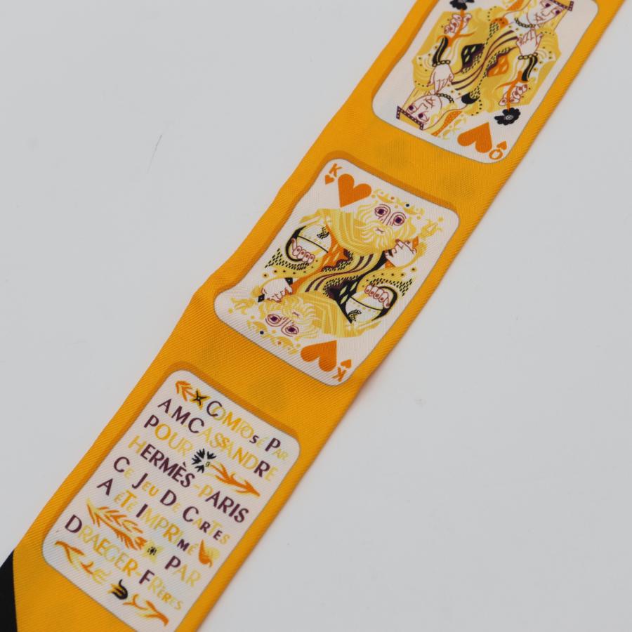 エルメスHERMESビジュー付ツイリー　トランプ 質屋 HERMES エルメス ツイリー Jeu De Cartes ジュード カルツ