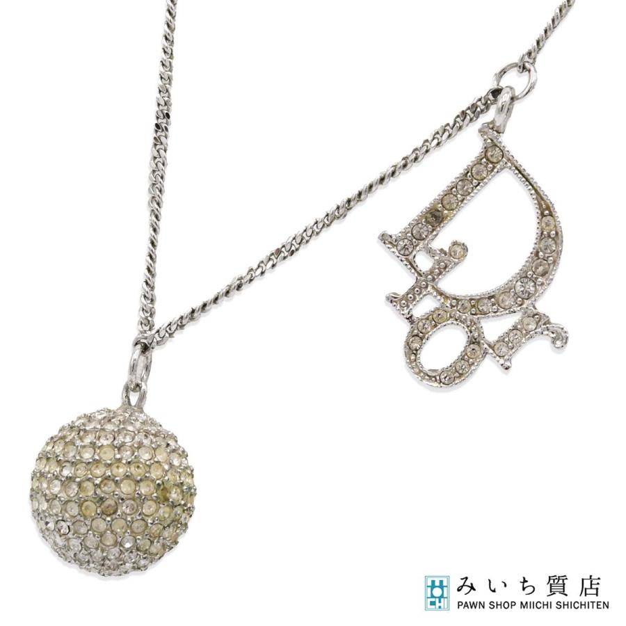 質屋 Christian Dior クリスチャン ディオール ネックレス ロゴ ボール