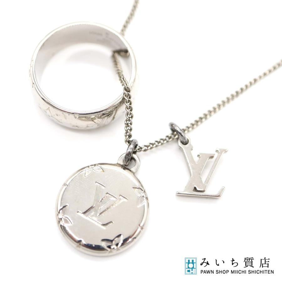 質屋 LOUIS VUITTON ルイヴィトン M62485 モノグラム リングネックレス