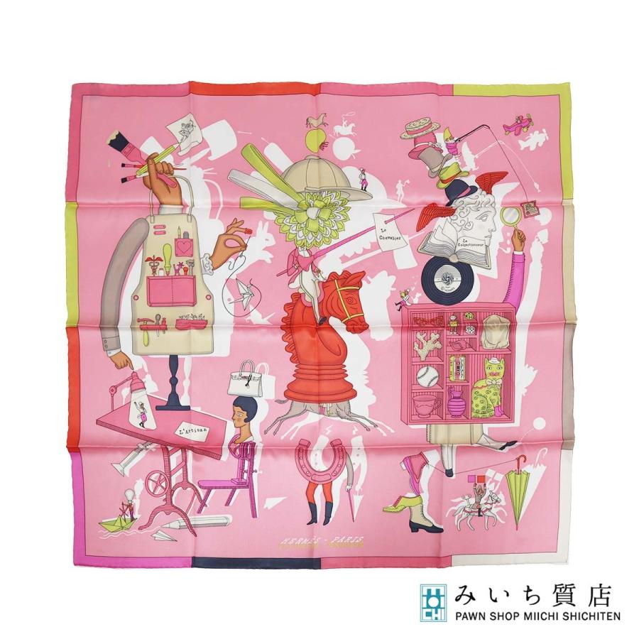 質屋 HERMES エルメス カレ70 ILLUSION EXQUISE 素晴らしき