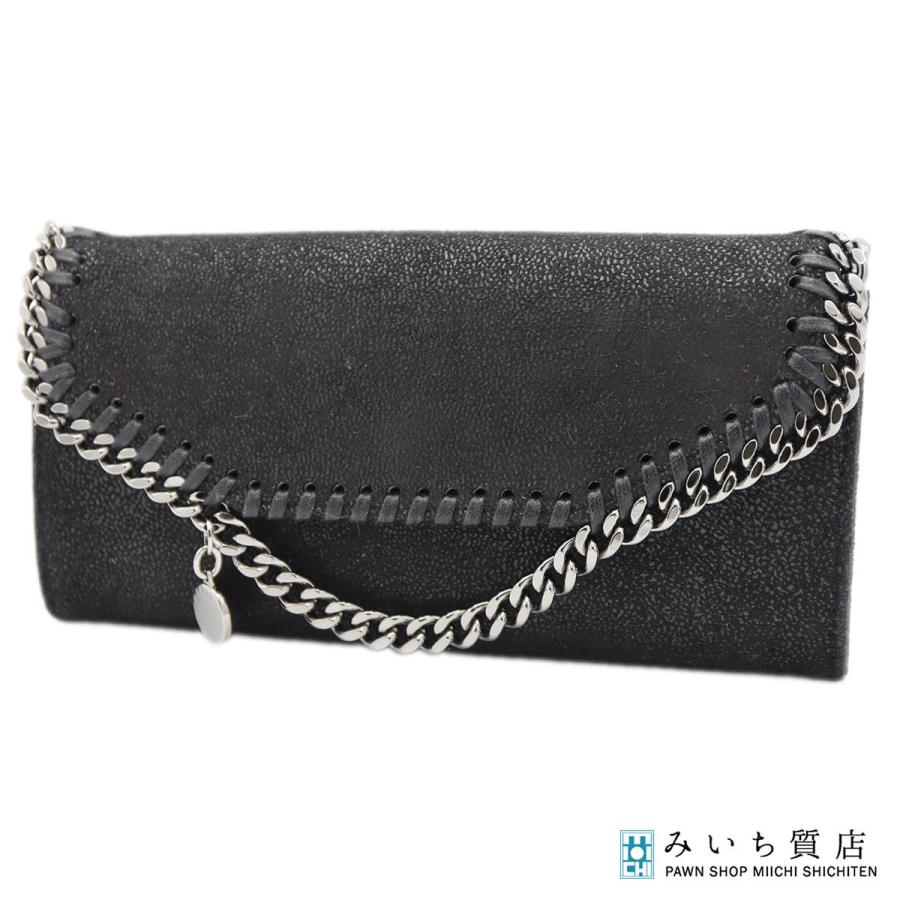 ステラマッカートニー ファラベラ ブラック コンパクトウォレット二つ折り財布 Stella McCartney（ステラ・マッカートニー） 二つ折り財布 FALABELLA
