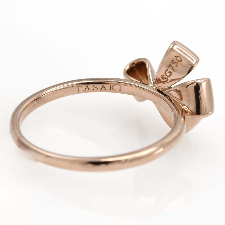 質屋 仕上済 TASAKI タサキ ウララ リング サクラゴールド リボン 指輪
