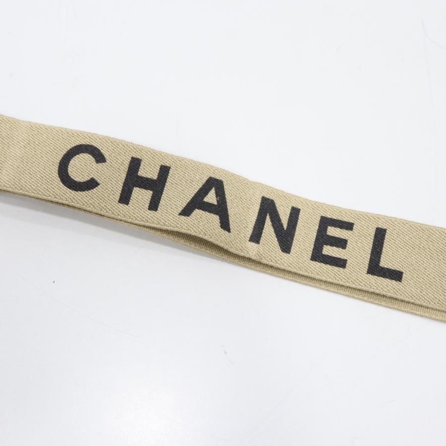 ❣*K様 CHANEL キャンバス サスペンダー ベージュ 質屋 CHANEL シャネル サスペンダー ロゴ キャンバス ベージュ 服飾
