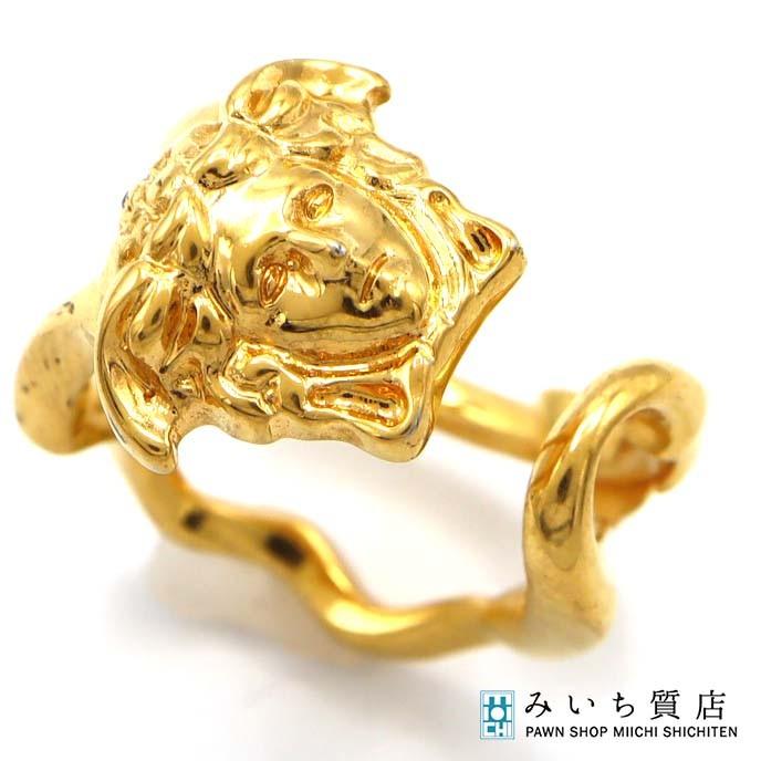 ベルサーチ　リング　13号 質屋 GIANNI VERSACE ヴェルサーチ リング メデューサ 13号