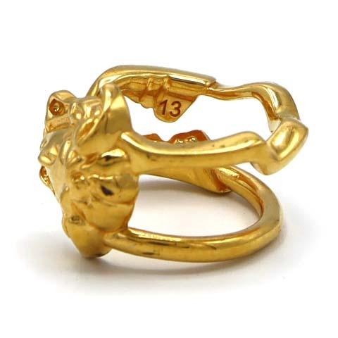 VERSACE ゴールドリング VERSACE ヴェルサーチ リング 指輪 メンズ グリークリング