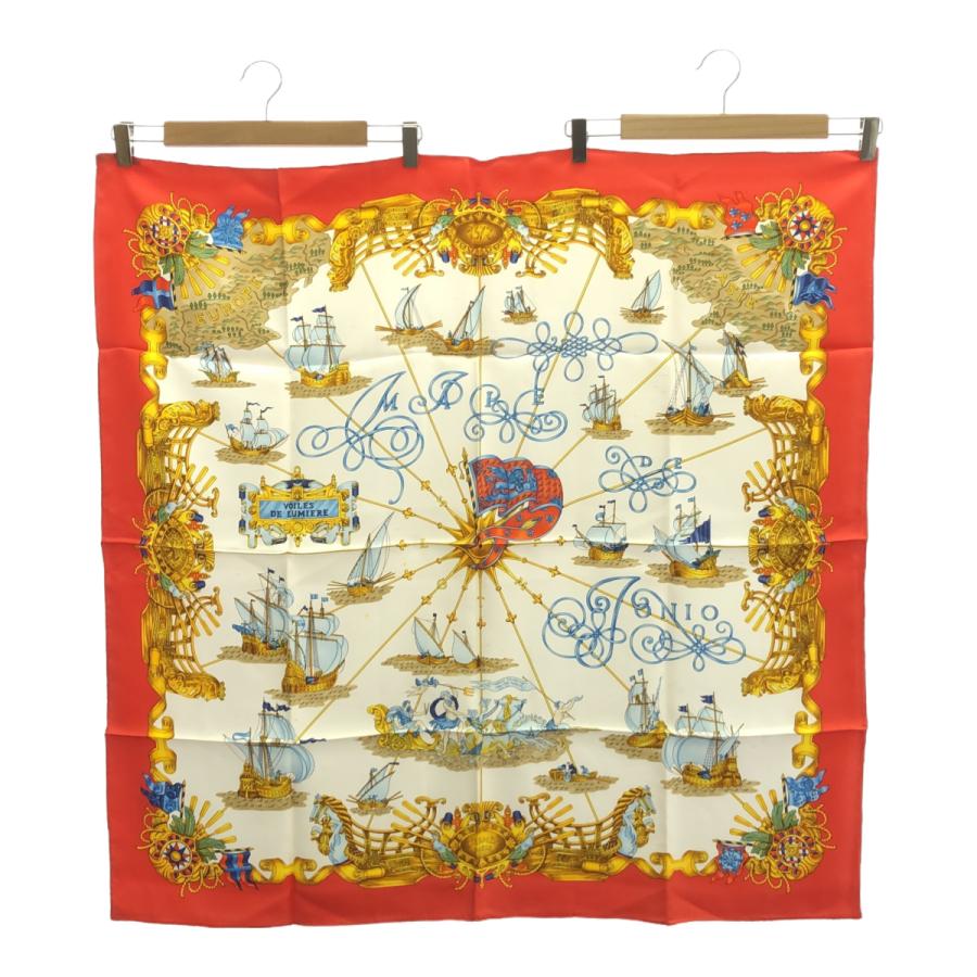 質屋 HERMES エルメス スカーフ カレ90 VOILES DE LUMIERE 光の帆船
