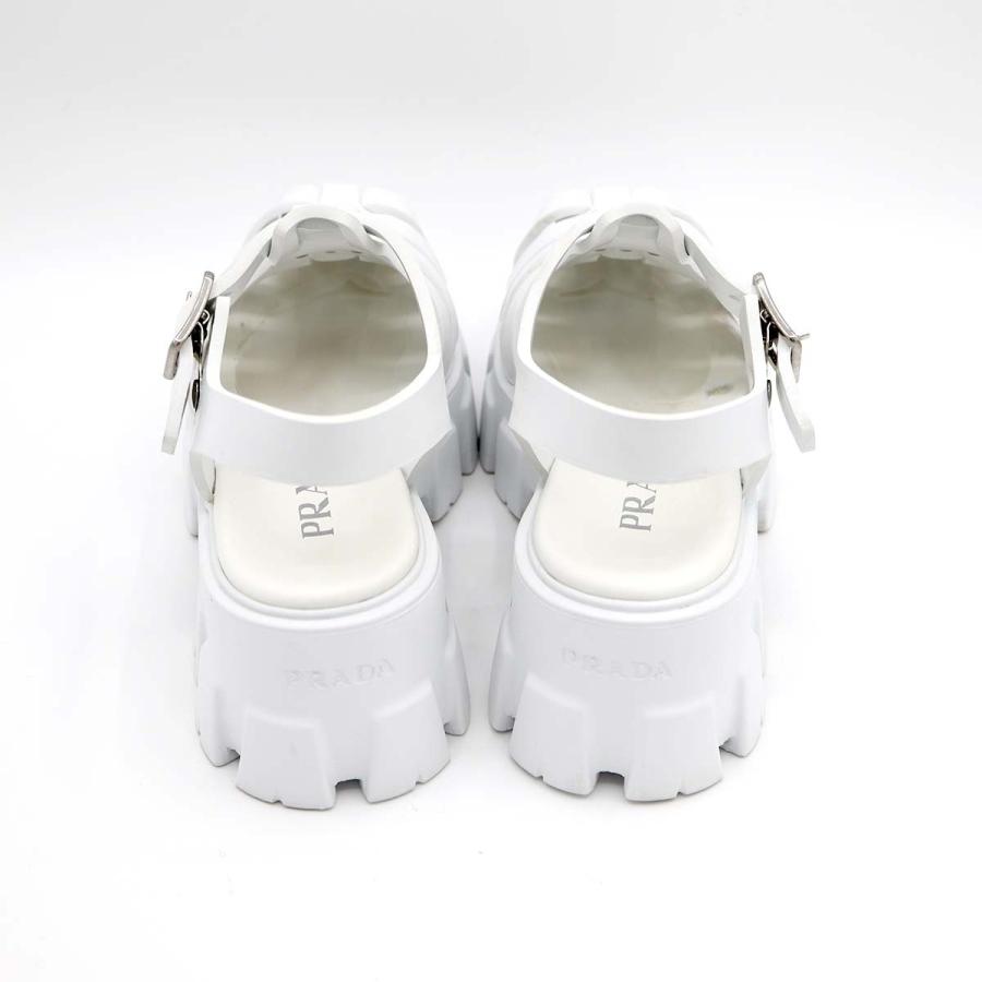 質屋 PRADA プラダ モノリス ラバー サンダル トライアングルロゴ