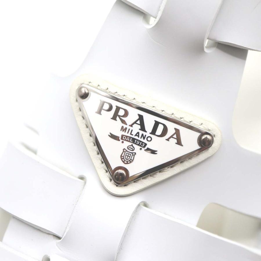 質屋 PRADA プラダ モノリス ラバー サンダル トライアングルロゴ