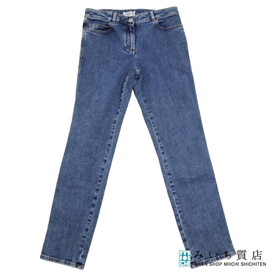 質屋 未使用 CHANEL シャネル デニム ジーンズ ジーパン パンツ